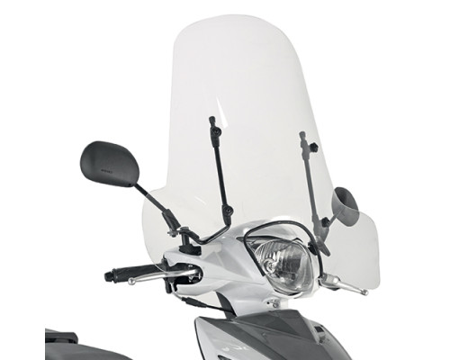 Лобове скло kappa keeway / piaggio / peugeot / sym / suzuki 50,8x66 см прозоре (107a) - без фурнітури