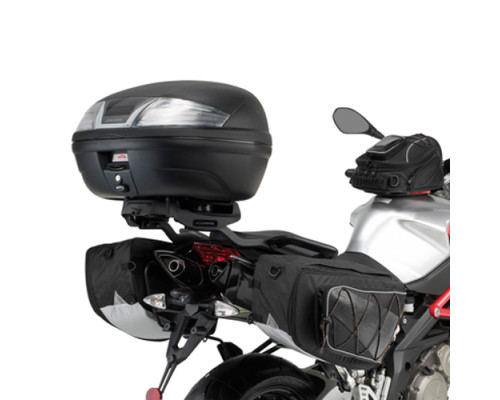 Kappa, Стелаж під бокові сумки, сумісний з Aprilia Shiver 750 '10-11, підходить для кофрів RA314 Easy Lock, чорний