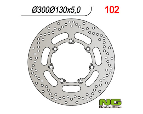 Ng передній гальмівний диск kawasaki vn 1500/1600 (див. опис товару)
