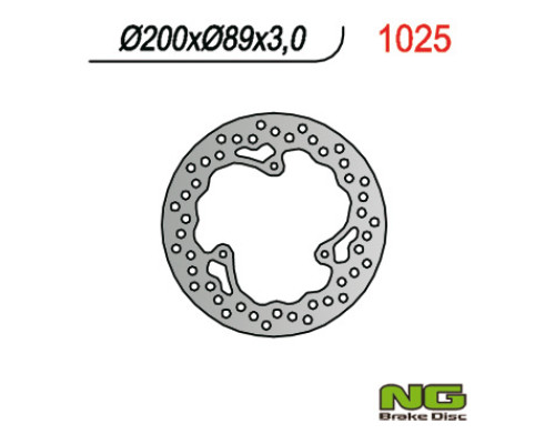 Ng передній гальмівний диск ktm 65 sx '98-'14 (200x89x3) (3x6,5mm)