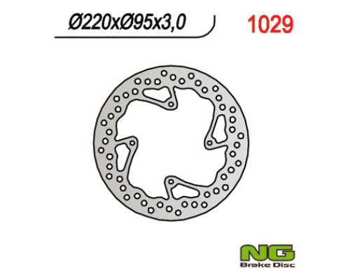 Ng передній гальмівний диск ktm 85 sx '03-'15 (220x95x3) (4x6,5mm)
