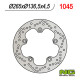 Ng задній гальмівний диск bmw f 650gs 800/ k1200/ r1200 (265x136x4.5) (5x10mm)