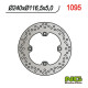 Ng гальмівний диск задній honda cbf 500/600/1000, cbr 600f 11-13 (240x116x5) (4x10,5mm)cbf1000 '06-'16