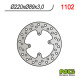 Диск гальмівний передній honda cr 80/85,crf150r '07-'21 (220x88x3)(4x6,50mm)
