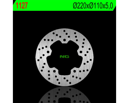 Ng гальмівний диск задній sym 125/200/250/300 05-18 (2250x110x5.0mm) (5x10.5mm)