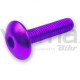 V parts (vicma) комплект болтів обтічника m6x20 (6шт) фіолетовий (шестигранник) (ta620li)