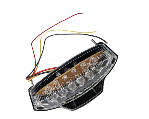 Задня лампа far led (біле скло) (ширина 110 мм)