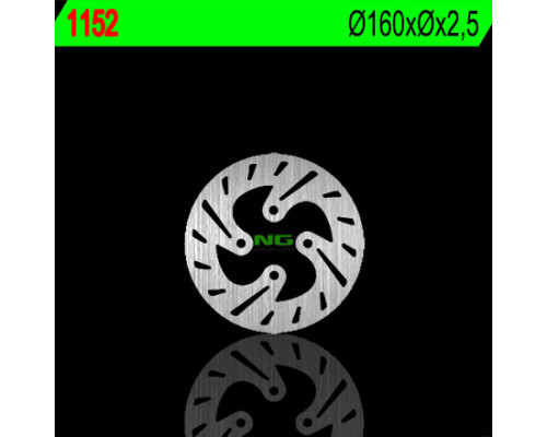 Ng задній гальмівний диск beta 125/200/250/290/300 trial (160x-x2.5)