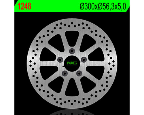 Ng гальмівний диск передній harley davidson 883/1200/1450/1584/1690/1800 (300x56.3x5) (5x8.5mm)