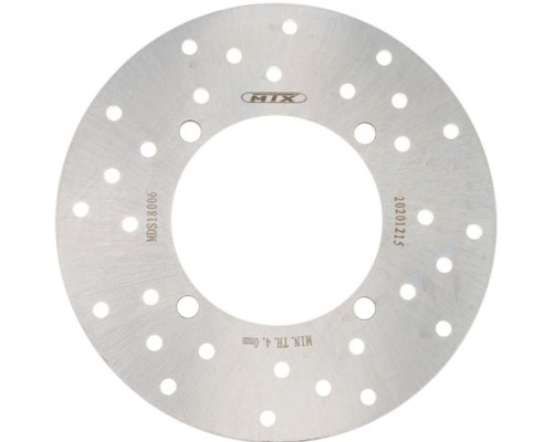 Mtx parts задній гальмувальний диск polaris sportsman 325 '14-'15, ranger/sportsman 500 '06-'13, sportsman/ranger/rzr 570 '14-'20, sportsman/ranger/rzr 700/800 '06-'14 (220x105x4.5mm) (4x10.5mm )
