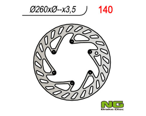 Ng передній гальмівний диск ktm / husqvarna / husaberg / (260x-x3.5 / 3 / 3)