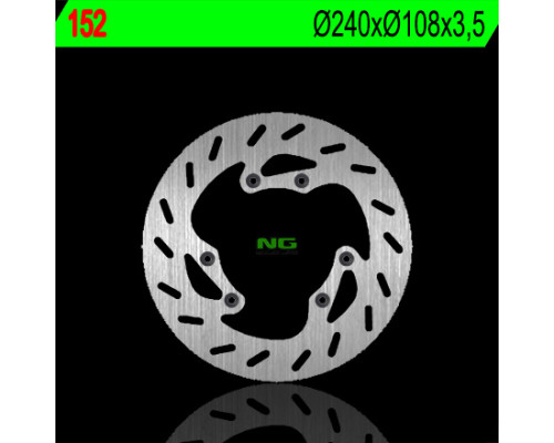 Ng гальмівний диск передній peugeot 50 xp6, xps 50 '05-'09 (240x108x3.5) (6x6.5mm)