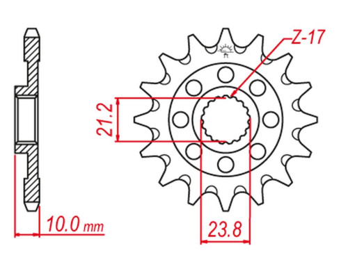 Grosskopf продаж зірочка передня 2160 14 suzuki rmz 450 '13-'20 (+1) самоочищення (jtf1443.14sc)* (ланцюг 520)
