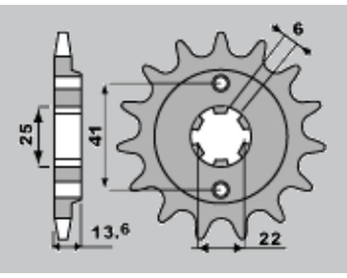Jr передня зірочка 293 15 honda xl 600 v '87-'88 (jtf293.15)