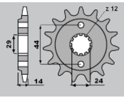 Jr передня зірочка 348 16 honda xrv 750 '93-'03 (jtf314.16)