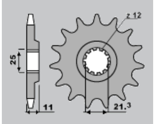 Jr передня зірочка 727 15 (82415jt) huqvarna te/tc (jtf824.15)