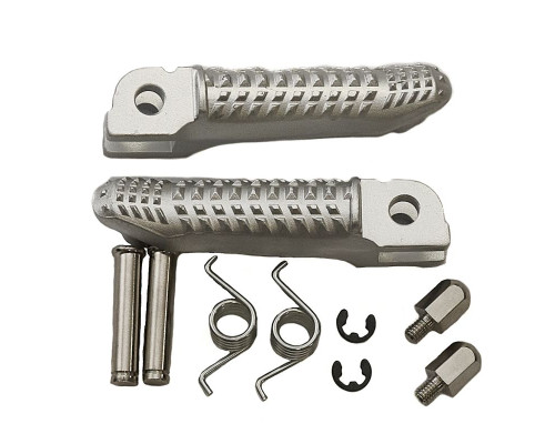 Biketec parts комплект підніжок водія (підставки для ніг) в комплекті з кріпленнями bmw s 1000rr '15-17 колір срібло