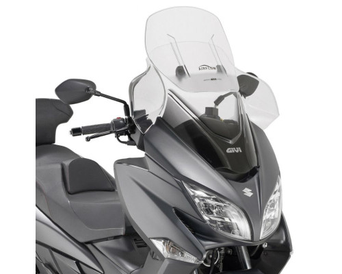 Лобове скло kappa suzuki burgman 400 '17-'21, 75 x 67 см регульований потік повітря прозорий