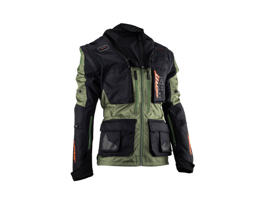 Куртка leatt moto 5.5 enduro кактус колір чорний/зелений розмір l
