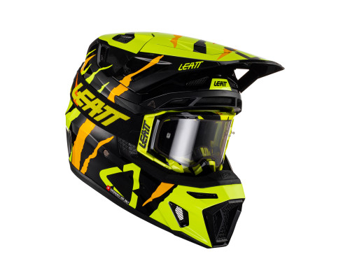 Leatt 8.5 Шолом Мото Основні Характеристики Розмір S (55-56 см) Чорний/Жовтий Флуо/Помаранчевий