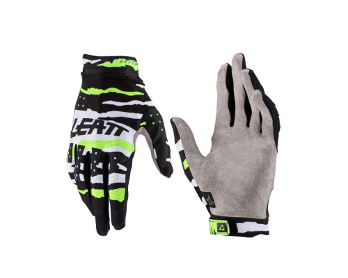 Leatt moto 2.5 x-flow glove tiger колір чорний/білий/зелений flow розмір l