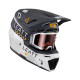 Leatt 8.5 V23 Шолом Мотоциклетний Комплект з Окулярами VelociЗАДНІ5.5 Металік XXL (63-64 см) Графітовий/Білий