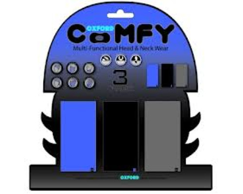 Наший мультифункціональний oxford вітрозахивний comfy 3 шт. в упаковці колір синій/чорний/сірий