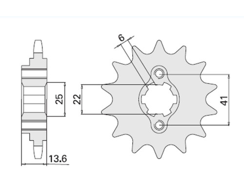 Cht передня зірочка 293 16 honda vt 600 c '88-'89 (293-16k) (jtf293.16)