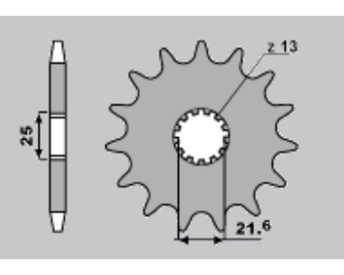 Cht передня зірочка 564 17 suzuki gsxr 750 '04-'15, dl1000