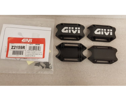 Givi, бокові кофри, пластикові, з написом Givi, чорний
