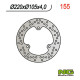 Ng гальмівний диск задній honda x8r 98-04 (220x105x4)