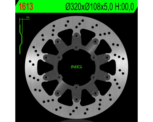 Ng передній гальмівний диск газ газ 125/250/400/515 см ccm 230/450/600/644/710 (плаваючі)