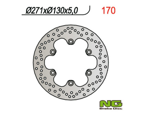 Ng передній гальмівний диск kawasaki gpz 500 s (90-03), gpz 900r, gpz600/750/900 (271x130x5) (6x10,5mm)