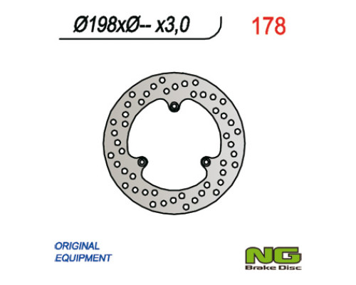Ng передній гальмівний диск ktm 60/65/85 sx (198x-x3)
