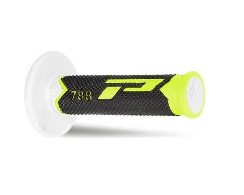 Progrip pg788 позашляхові рукоятки (22+25мм, довжина 115мм) fluo жовтий/чорний/білий (трикомпонентні) (788-255) (pg788/25) (pg788/25)
