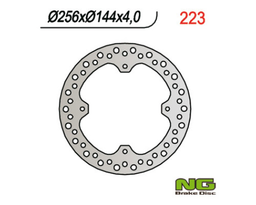 Ng гальмівний диск передній honda xr 650l (93-99) (256x144x4)