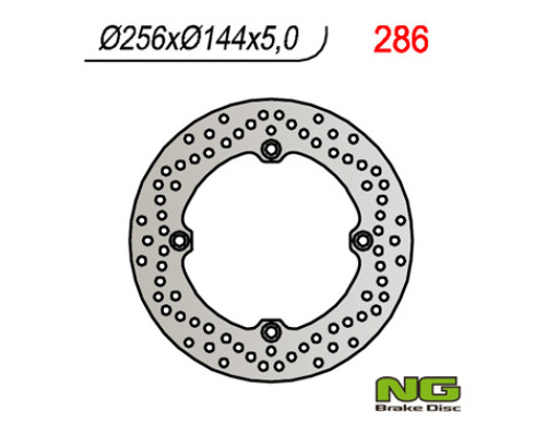 Диск гальмівний задній honda xrv 750, xl 1000v, cbr 1100xx (256x144x5.0mm) (4x10.5mm)