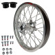 Rex Wheels Excel Комплектне Заднє Колесо 18 дюймів 18-2,15 HONDA CRF 250 '14-'22 450 '13-'22 Срібна Обід Срібна Маточина Срібні Спиці Срібні Ніпелі