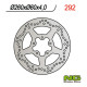 Ng передній гальмівний диск aprilia 50/125/200/250/400/500 scarabeo, piaggio medley 125/150 16-18 (260x60x4.0mm) (5x8.5mm) - замінює ng1592