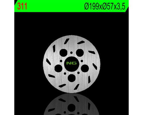 Ng гальмівний диск задній rieju 50rs 1 97-01 (199x57x3.5mm) (5x6.5mm)