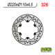 Гальмівний задній диск aprilia 125/350/600/650 (220x110x4.5)