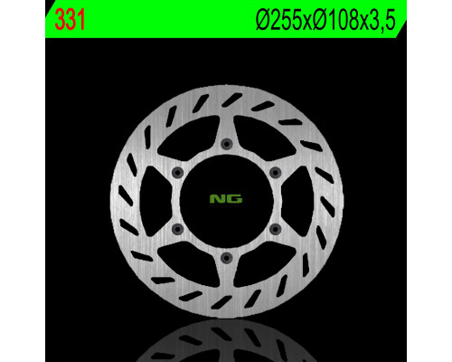 Ng гальмівний диск передній ajp pr3/pr4 125/200 04-09 (255x108x3.5mm) (6x6.5mm)