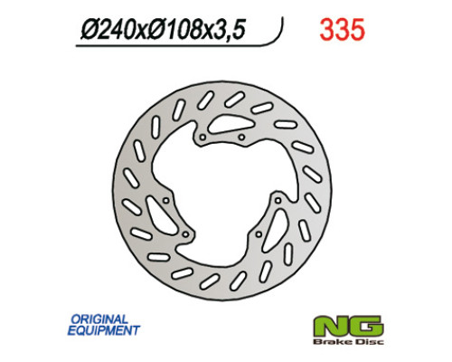 Ng передній гальмівний диск derbi 50 senda r/r-racer/x-treme/x-race '00-'09 (240x108x3.5)
