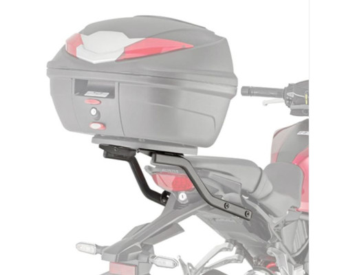 Kappa, Стелаж для центрального кофра, HONDA CB 125R (18-19), CB 300R (18-19), без плити, чорний