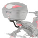 Kappa, Стелаж для центрального кофра, HONDA CB 125R (18-19), CB 300R (18-19), без плити, чорний