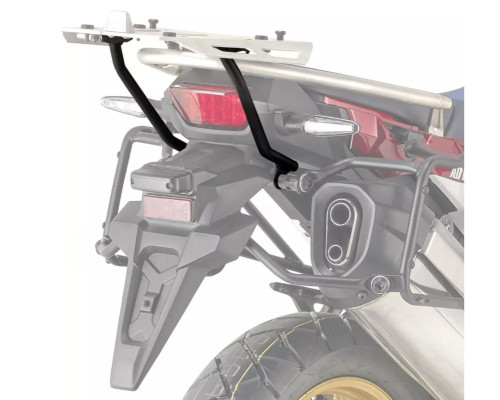 Kappa, Стелаж kufra центрального, для HONDA CRF 1000L Africa Twin (2018-2019), без плити, чорний
