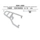 Kappa Стелаж для центрального кофра Piaggio Vespa Primavera 50-125-150 (14-19) Vespa Sprint 50-125-150 (14-19) без плити чорний