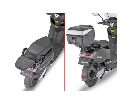 Givi Sunra Robo-S 21 Стійка для центрального кофра Monolock Чорний