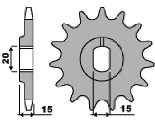 Зірочка передня pbr 1172 13 18nc moto morini 350 (88-95) (ланцюг 520)