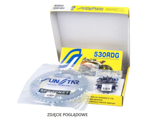 Комплект приводу sunstar suzuki gsxr 1000 (09-13) стандарт (17/42/114) (до 1000cc) (sun56017/sun1-5474-42/ss530rdg-114n)